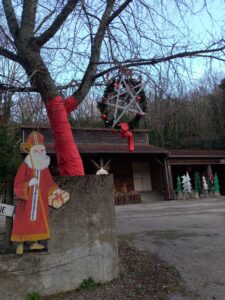 Maison du Bois et du Jouet décor de Noël extérieur